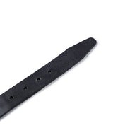 Womens Belt Slim Saddlery Cowhide Leather 100% Western Metal Plate - Black 63_211H001_NEG194007_4