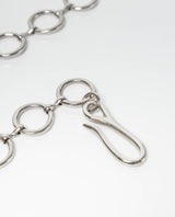 Women's Chain-Style Belt with Metal Rings and Y2K Inspiration - 2