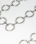 Women's Chain-Style Belt with Metal Rings and Y2K Inspiration - 3
