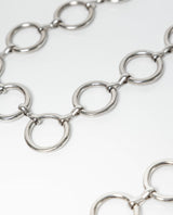 Women's Chain-Style Belt with Metal Rings and Y2K Inspiration - 3