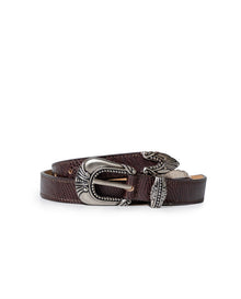 Women´s Python-Embossed Belt - Brown 63_212H006_CAF191314_0