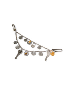 Womens Polished Chain Belt - Special Collection - Gray 63_214H204_GRI140000_0