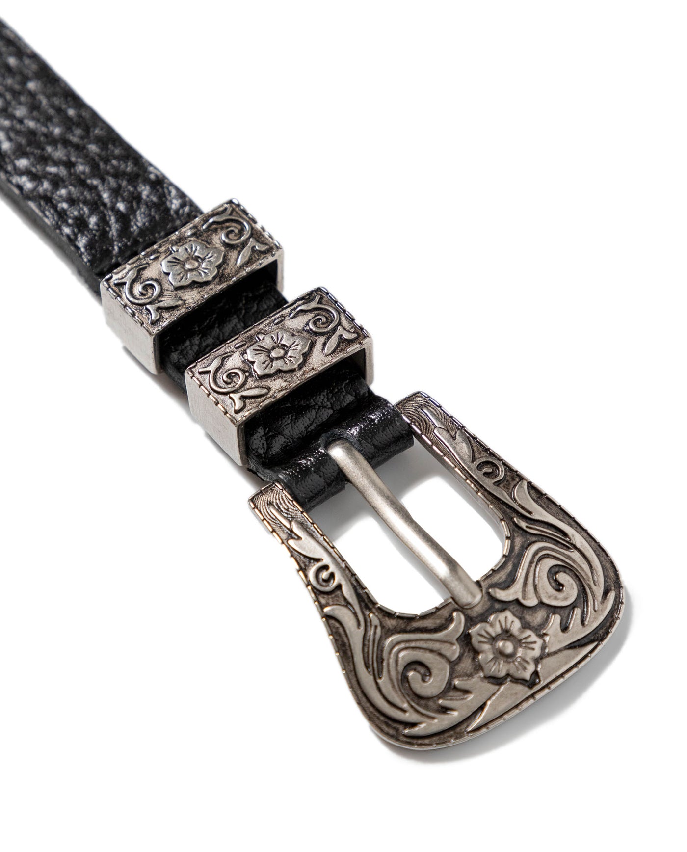 Women's Western Inspired Thin Leather Belt - 2