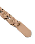 Women's Braided Nubuck Leather Thin Belt 219G004 - 2