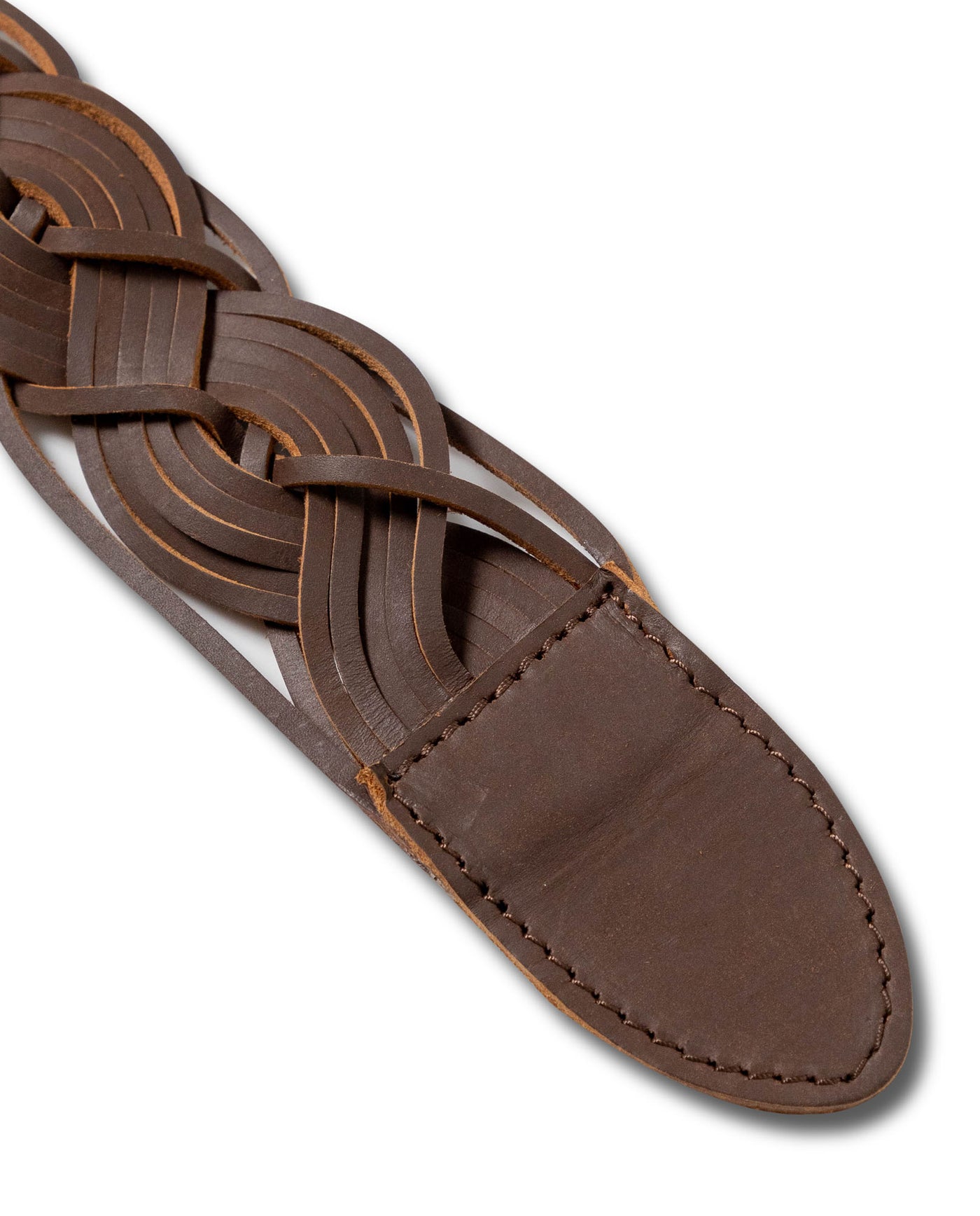 Women's Openwork Hardware Braided Leather Belt 219G005 - 3