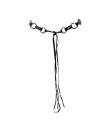 Women's Western Concho Chain Link Thin Leather Belt 219G006 - 1