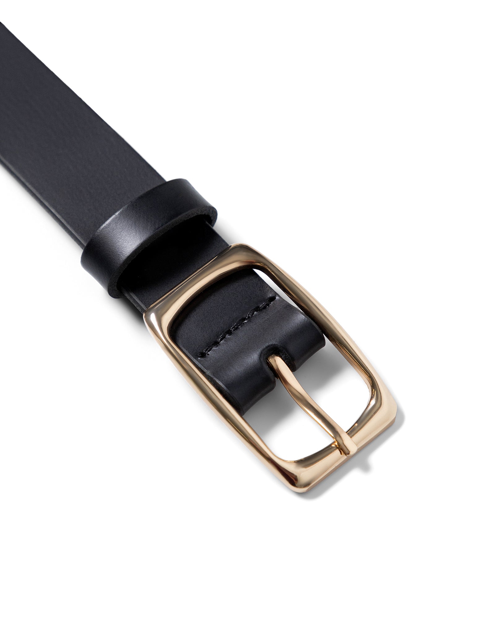 Women's Minimalist Rectangular Buckle Thin Leather Belt 63_219G007_NEG194007_3