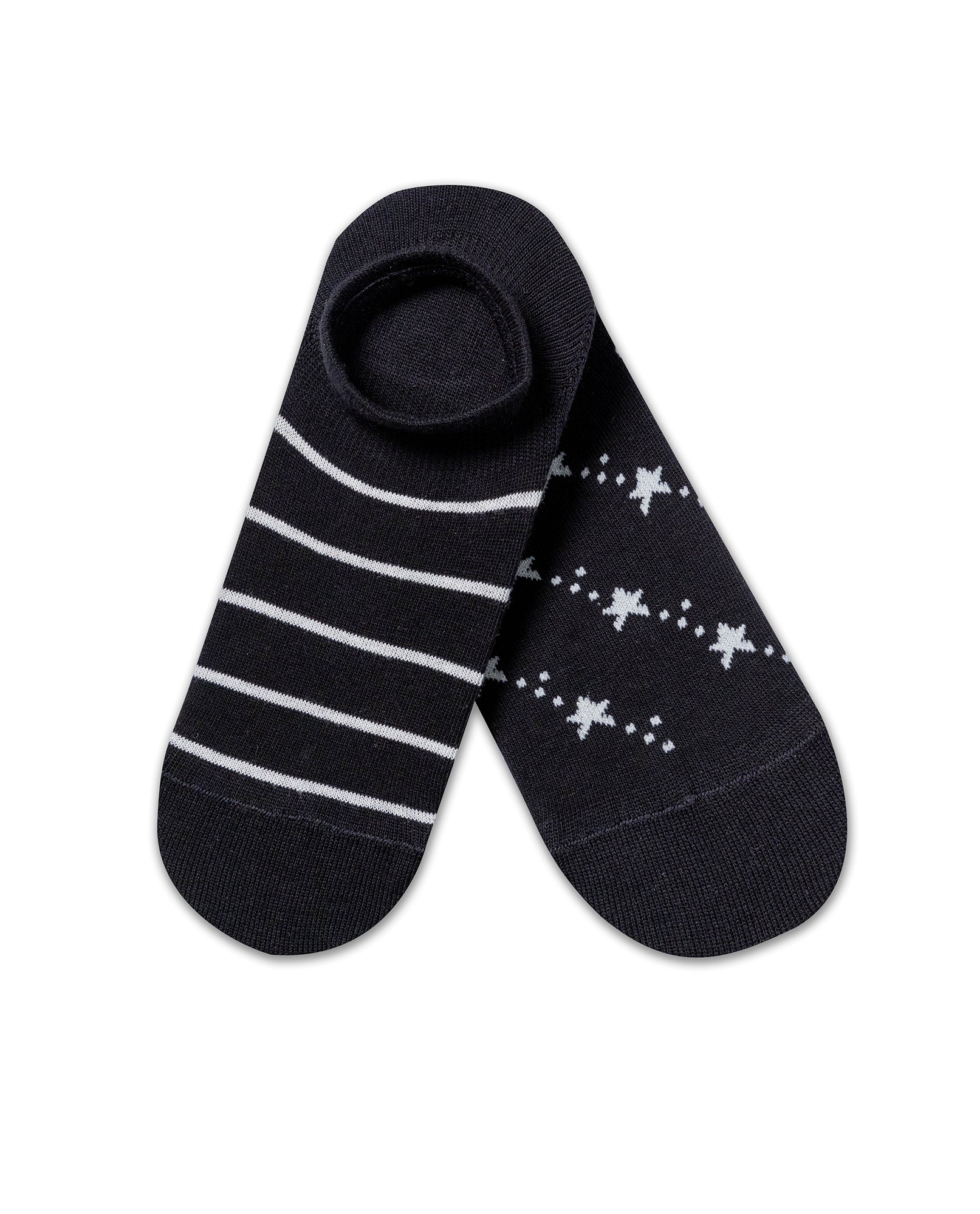 Womens Socks Two Pack Invisible Cuff Cotton Elastane Varied Designs Chevignon Sole Branding Discreet - Assorted 63_251H001_SUR999996_0
