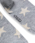Womens Socks Mid Calf Cotton Elastane Lurex Stars - Gray 63_251H003_GRI144105_3