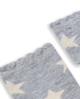 Womens Socks Mid Calf Cotton Elastane Lurex Stars - Gray 63_251H003_GRI144105_4