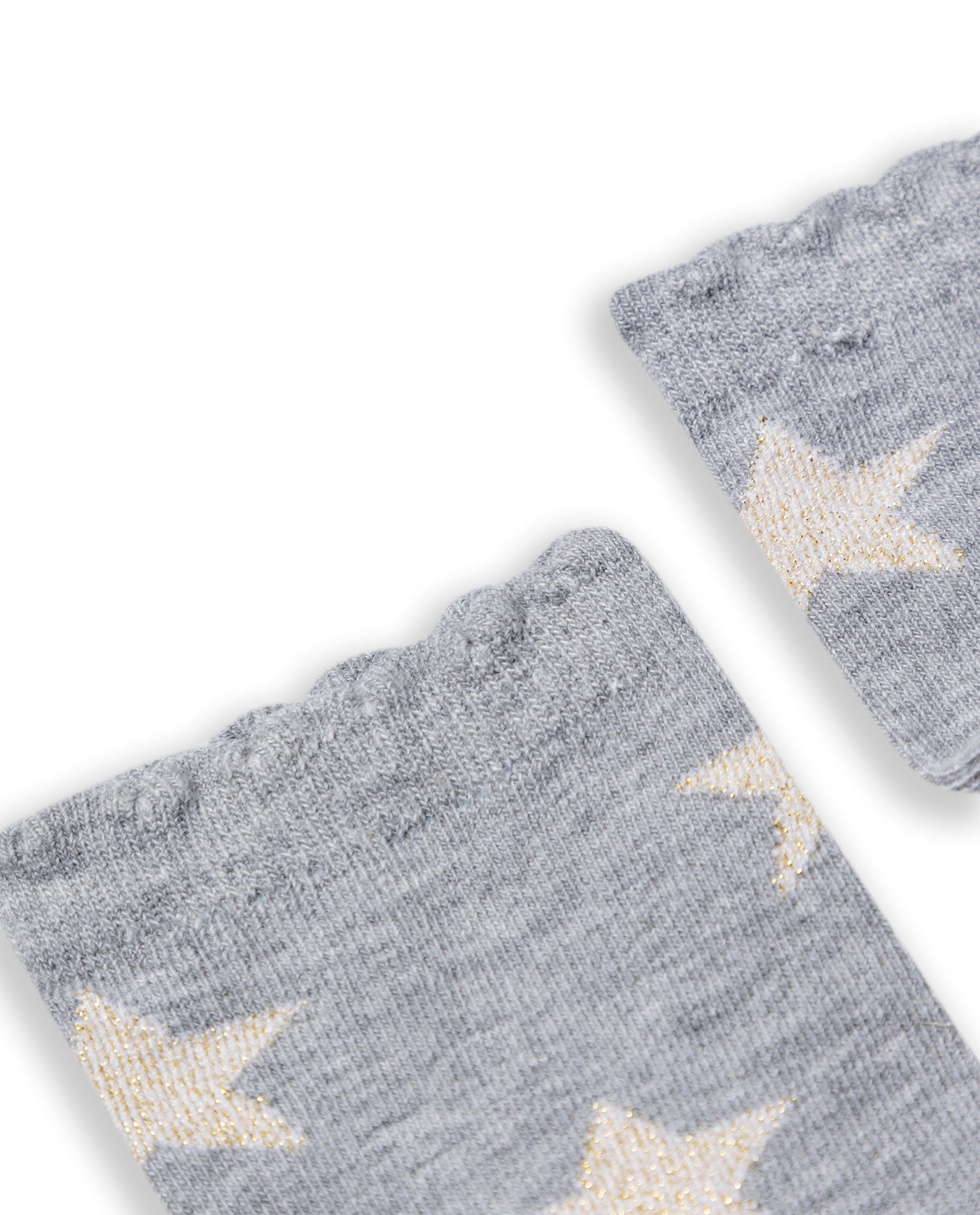 Womens Socks Mid Calf Cotton Elastane Lurex Stars - Gray 63_251H003_GRI144105_4