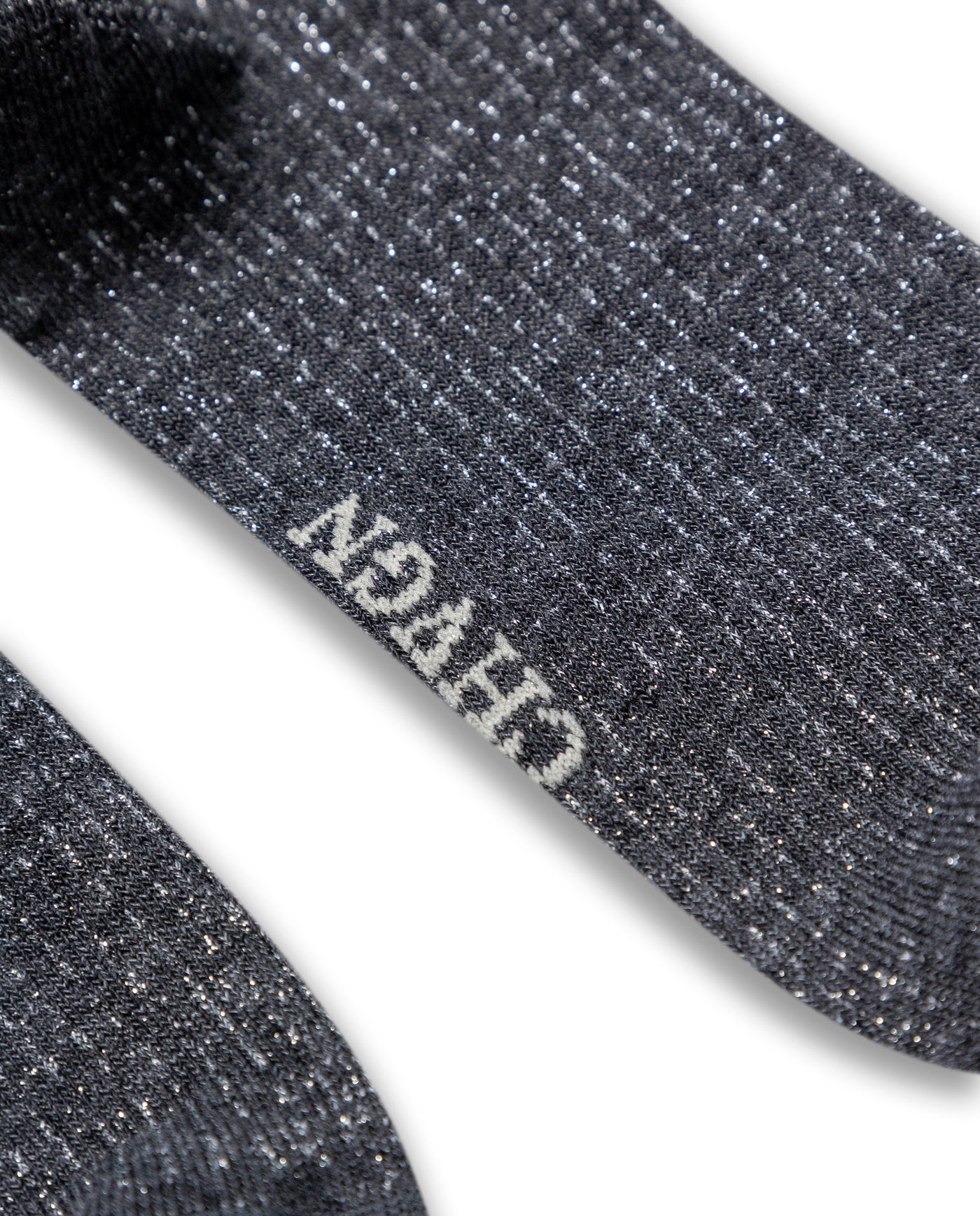 Womens Socks Mid Calf Cotton Elastane Mini Channel Lurex - Black 63_251H004_NEG194007_3