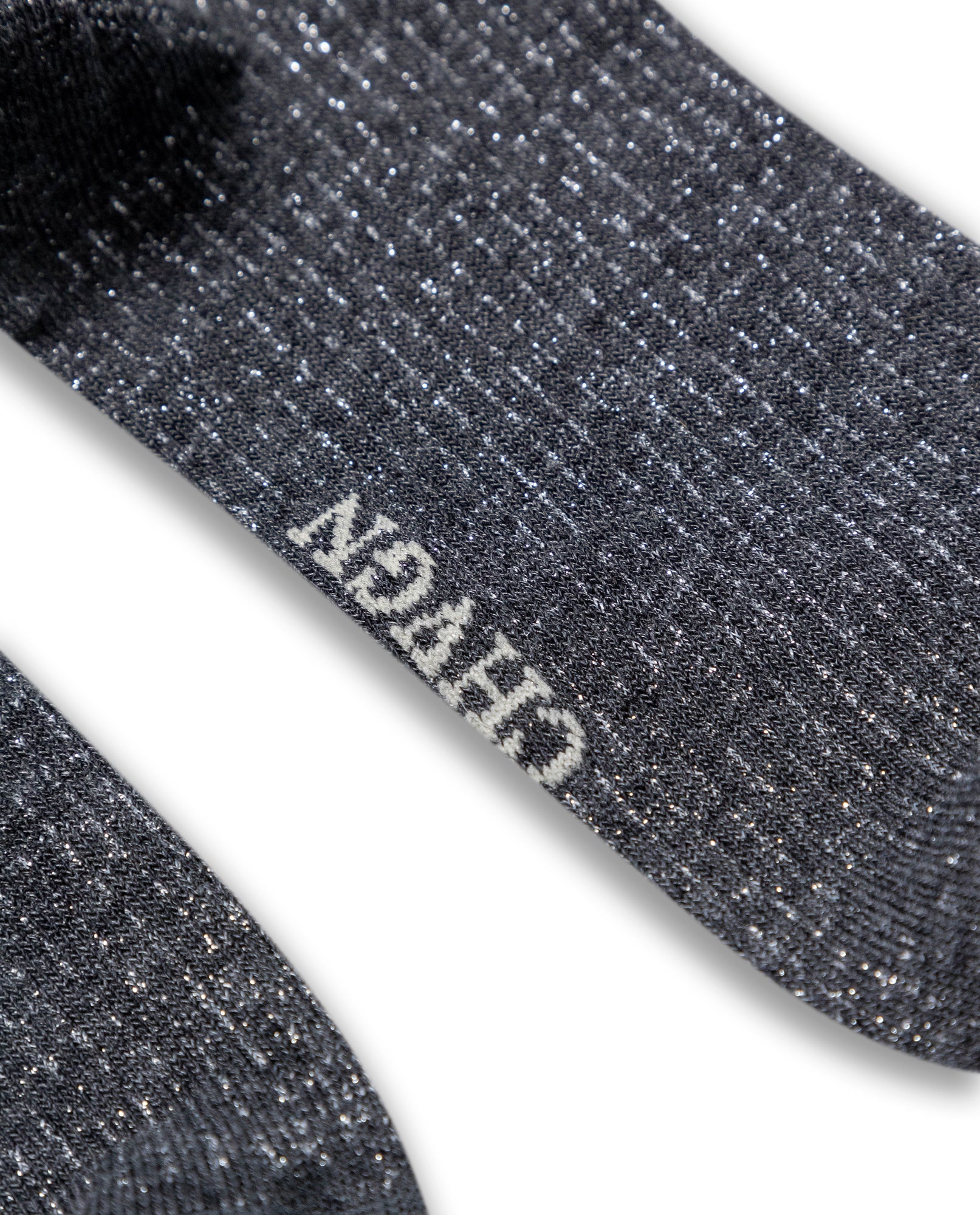 Womens Socks Mid Calf Cotton Elastane Mini Channel Lurex - Black 63_251H004_NEG194007_3