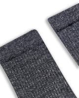 Womens Socks Mid Calf Cotton Elastane Mini Channel Lurex - Black 63_251H004_NEG194007_4