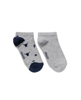 Women's Ankle Socks Bi-Pack in Cotton-Polyamide Blend 259G000 - 1