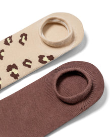 Women's 2 - Pack of Invisible Socks - Various - 2