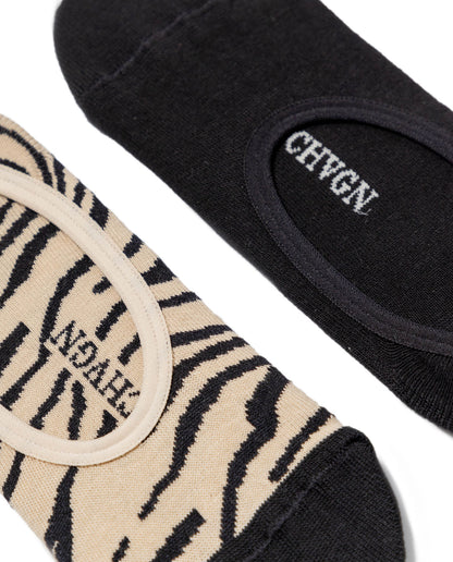 Women's 2 - Pack of Invisible Socks - Assorted - 2