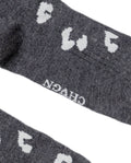 Women's Animal Print Contrast Stripe Mid-Calf Socks in Cotton-Polyamide Blend 259G003 - 2