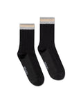 Women's Lurex Thread Perforated Mid-Calf Socks in Cotton-Polyamide Blend 259G004 - 1