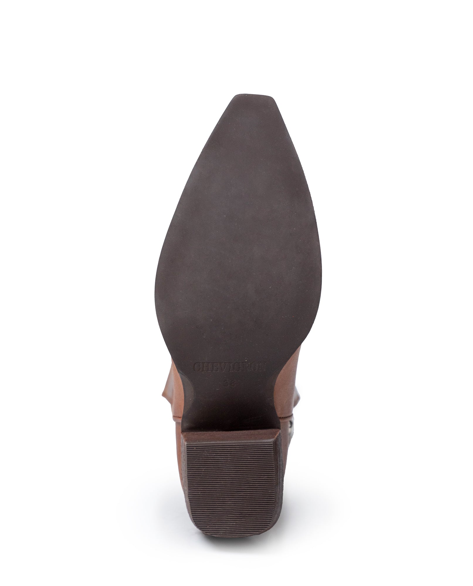 Womens Boots Western Mid Calf Aniline Cowhide Leather Natural Finish - Brown 63_261H005_CAF181336_7