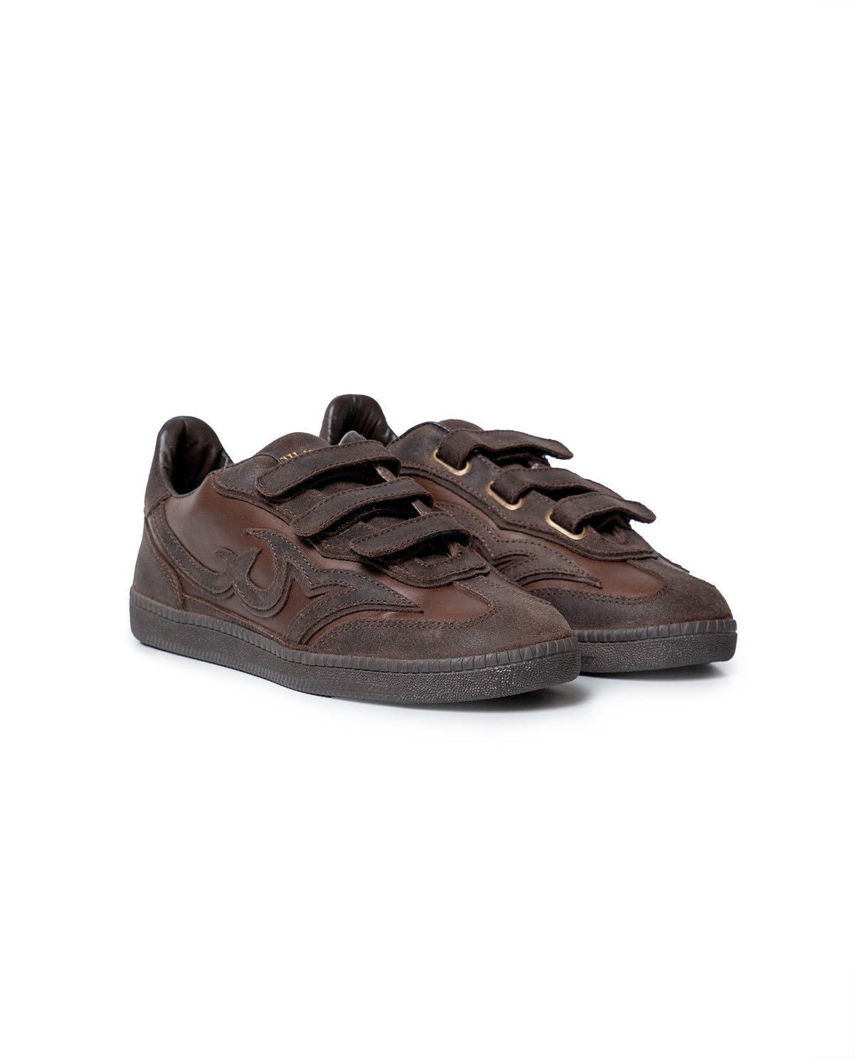Women´s Retro Leather Sneakers - Brown 63_262H001_CAF190840_0