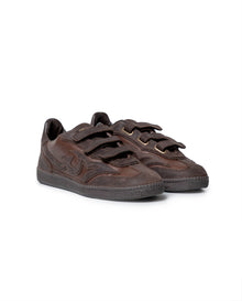 Women´s Retro Leather Sneakers - Brown 63_262H001_CAF190840_0