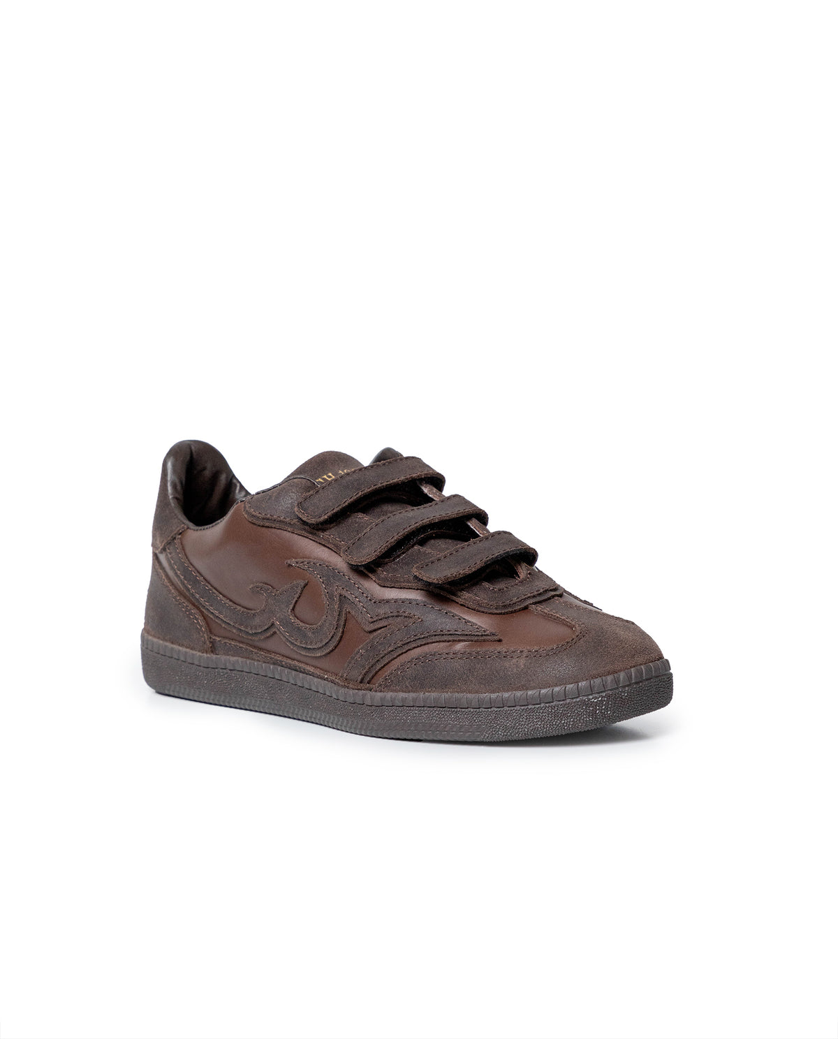 Women´s Retro Leather Sneakers - Brown 63_262H001_CAF190840_3