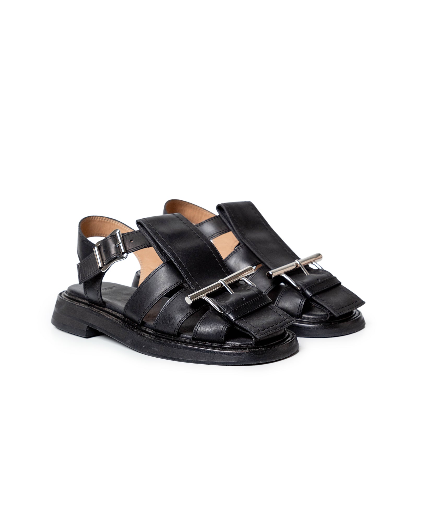 Womens Cowhide Leather Natural Shoes - Special Collection - Black 63_264H200_NEG194007_7
