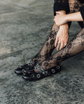 Womens Cowhide Leather Adjustable Strap Shoes - Special Collection - Black 63_264H202_NEG194007_0