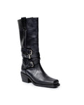 Womens Cowhide Leather Structured Shoes - Special Collection - Black 63_264H203_NEG194007_4