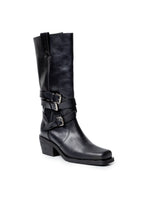 Womens Cowhide Leather Structured Shoes - Special Collection - Black 63_264H203_NEG194007_4