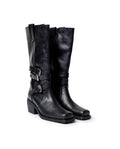 Womens Cowhide Leather Structured Shoes - Special Collection - Black 63_264H203_NEG194007_8