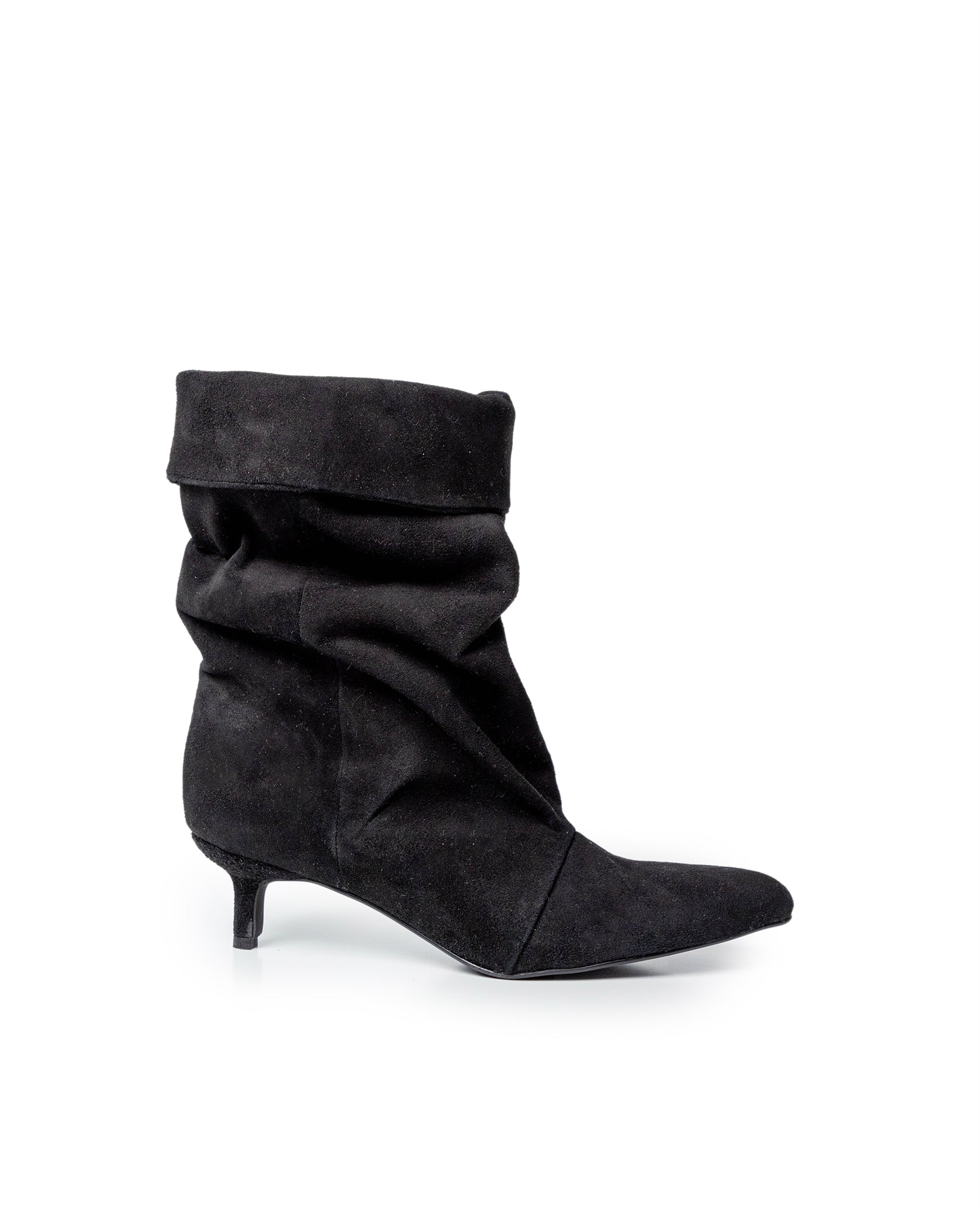 Womens Cowhide Leather Mid-Shaft Boots - Special Collection - Black 63_264H204_NEG194007_3