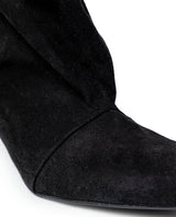 Womens Cowhide Leather Mid-Shaft Boots - Special Collection - Black 63_264H204_NEG194007_4