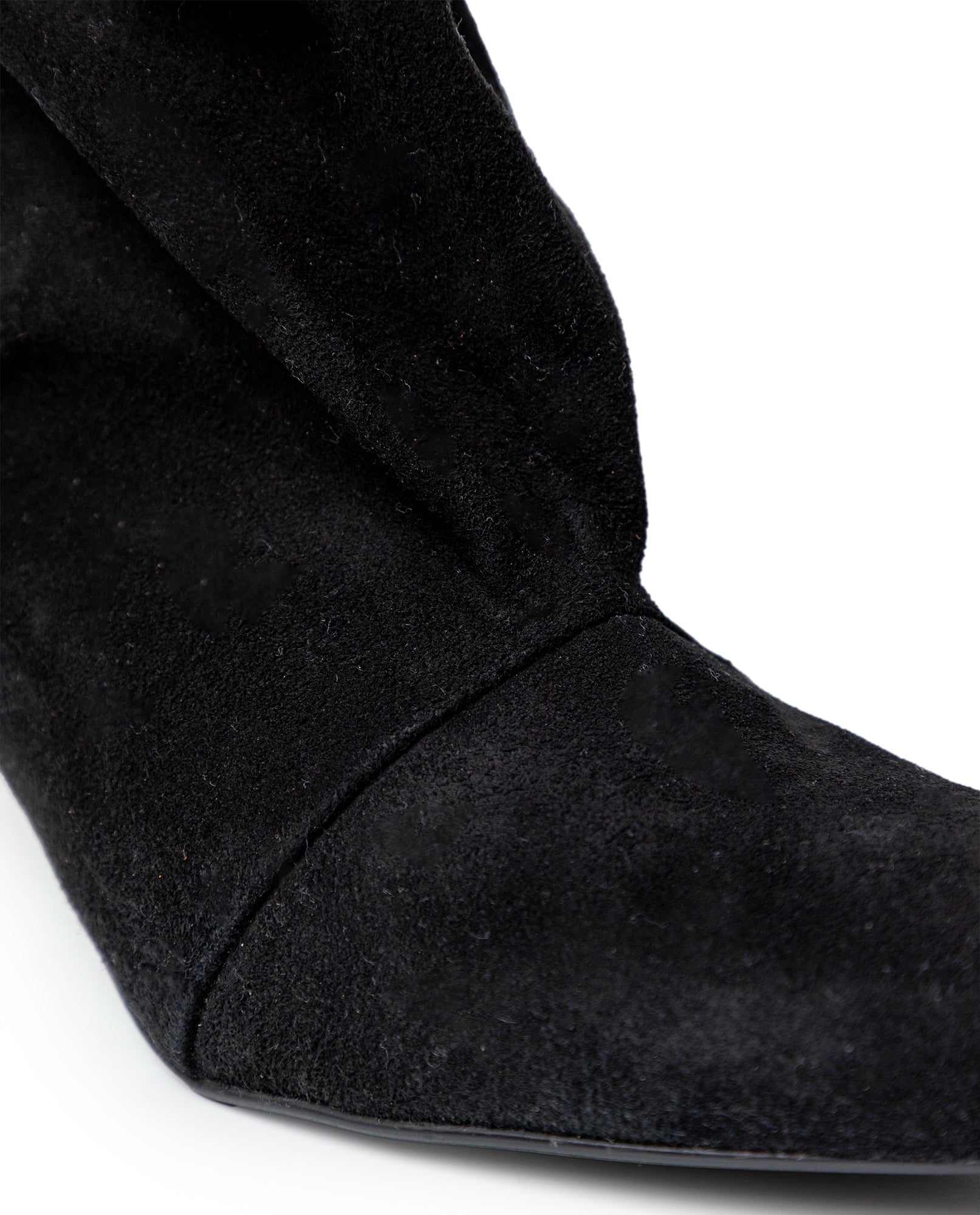 Womens Cowhide Leather Mid-Shaft Boots - Special Collection - Black 63_264H204_NEG194007_4