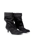 Womens Cowhide Leather Mid-Shaft Boots - Special Collection - Black 63_264H204_NEG194007_6