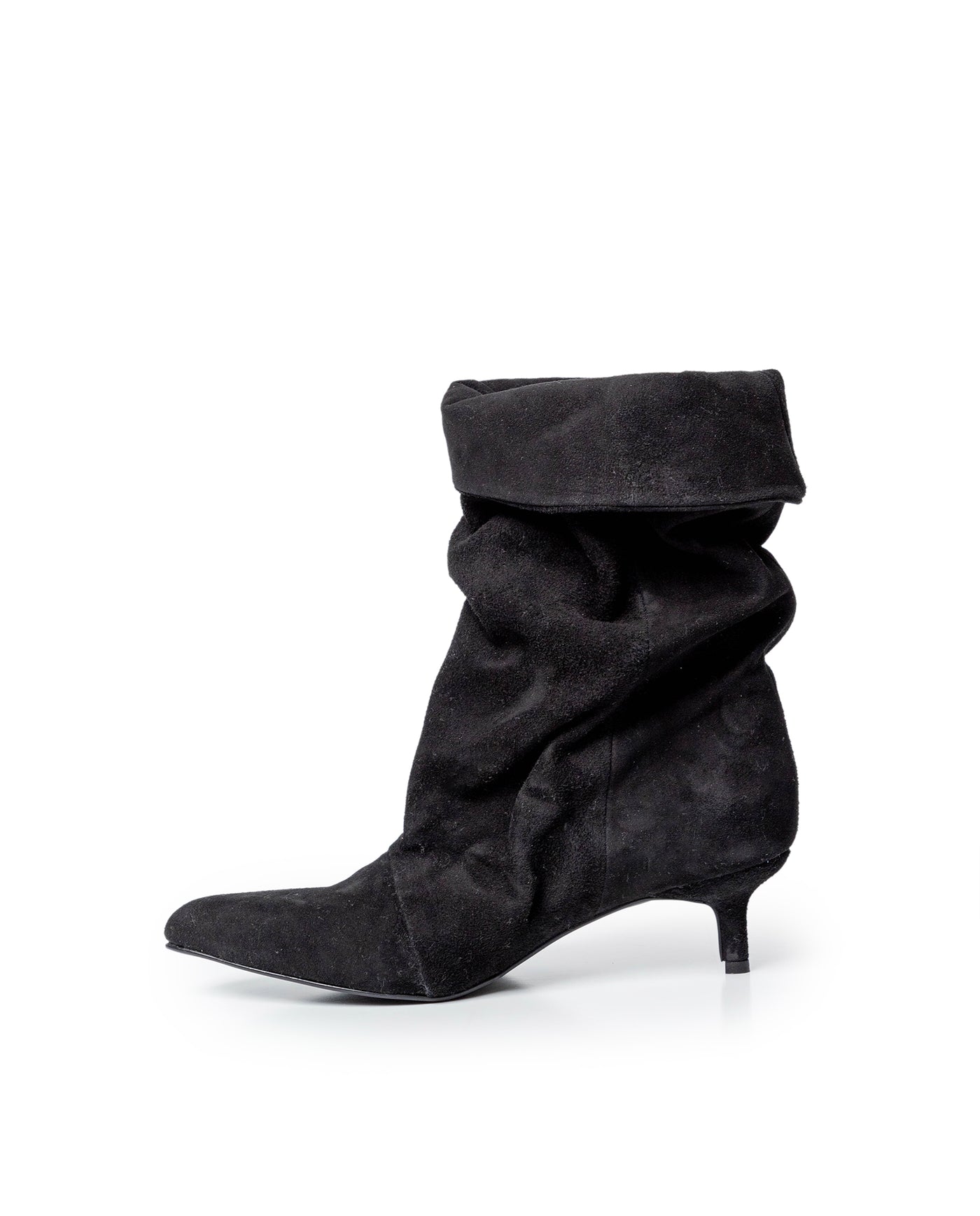 Womens Cowhide Leather Mid-Shaft Boots - Special Collection - Black 63_264H204_NEG194007_7