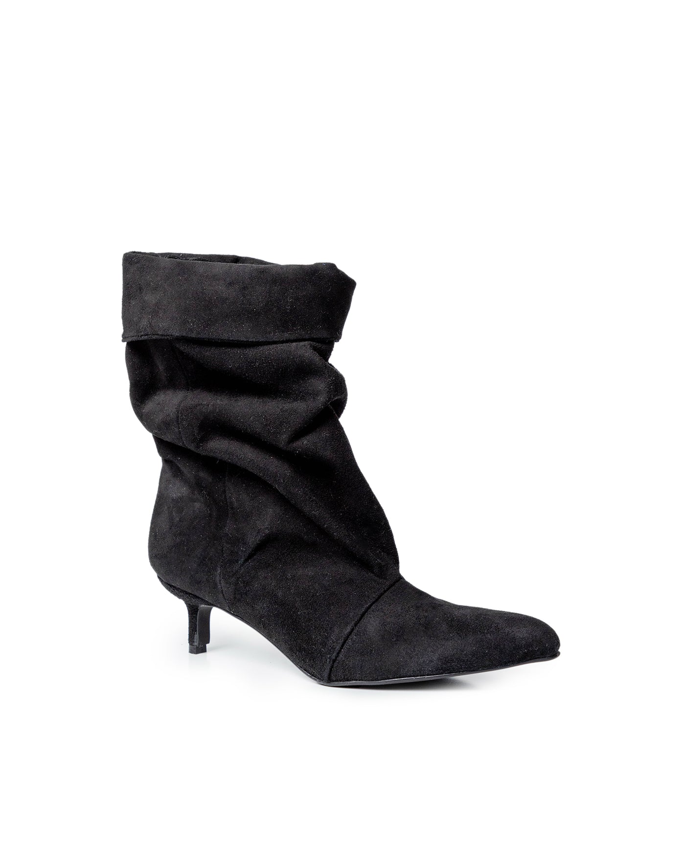 Womens Cowhide Leather Mid-Shaft Boots - Special Collection - Black 63_264H204_NEG194007_8