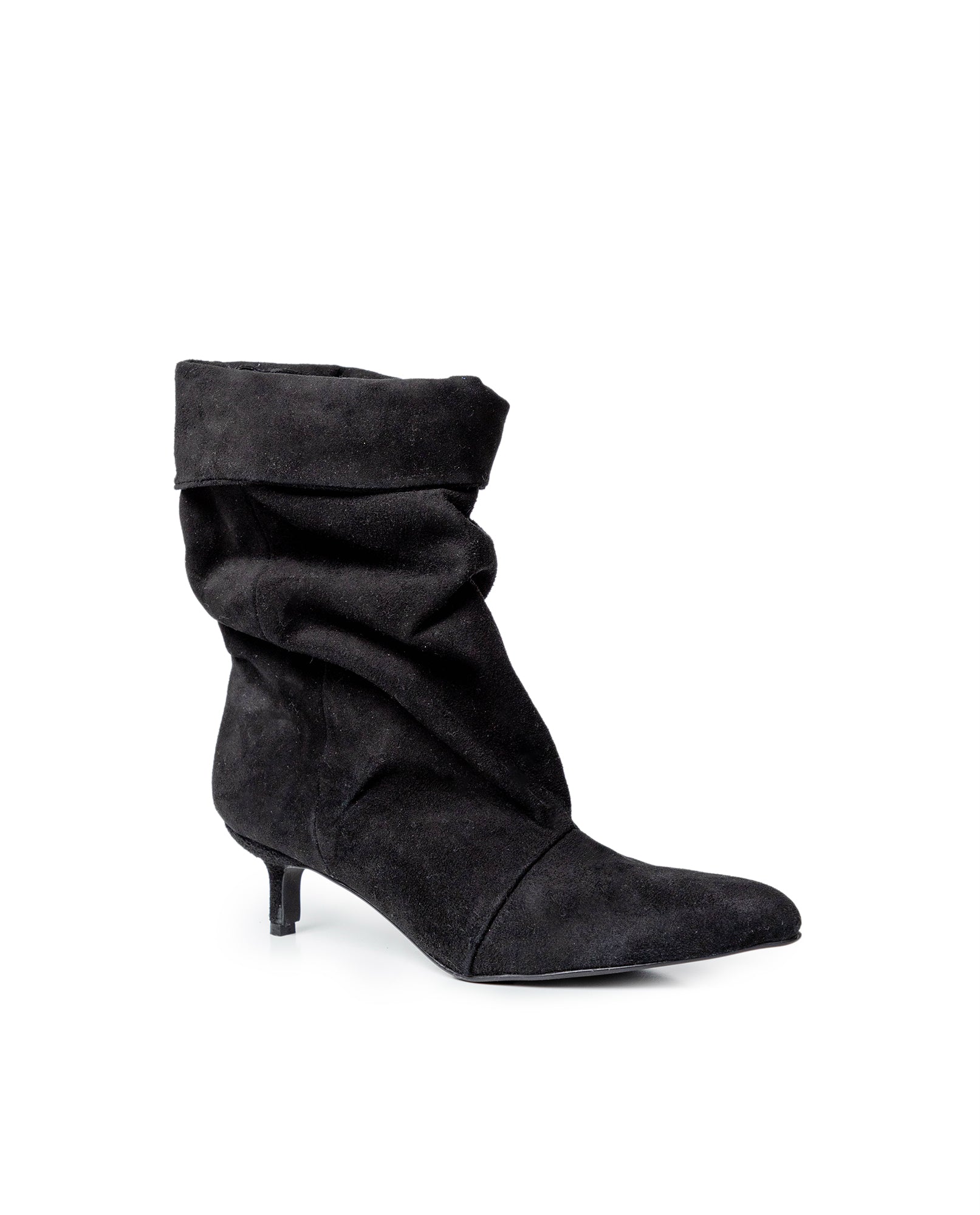 Womens Cowhide Leather Mid-Shaft Boots - Special Collection - Black 63_264H204_NEG194007_8