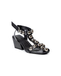 Womens Cowhide Leather Flat Shoes - Special Collection - Black 63_264H207_NEG194007_5