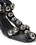 Womens Cowhide Leather Flat Shoes - Special Collection - Black 63_264H207_NEG194007_6