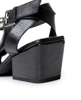 Womens Cowhide Leather Flat Shoes - Special Collection - Black 63_264H207_NEG194007_7