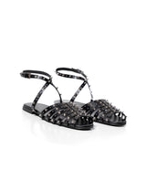 Women´s Leather Studded Sandals - Black 63_269G000_NEG194007_0