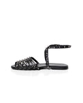 Women´s Leather Studded Sandals - Black 63_269G000_NEG194007_7