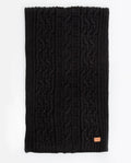 Braided Knit Scarf - Black 63_282F000_NEG194007_3