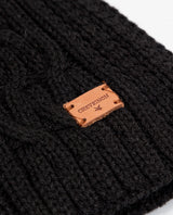 Braided Knit Scarf - Black 63_282F000_NEG194007_4