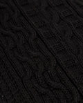 Braided Knit Scarf - Black 63_282F000_NEG194007_5