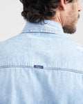 Men's Denim Trucker Jacket Light Blue Comfort Denim 311G002 - 4