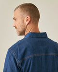 Camisa de Hombre Manga Larga Workwear Lavado Oscuro en Algodón - Blue 63_311H000_AZU193924_7