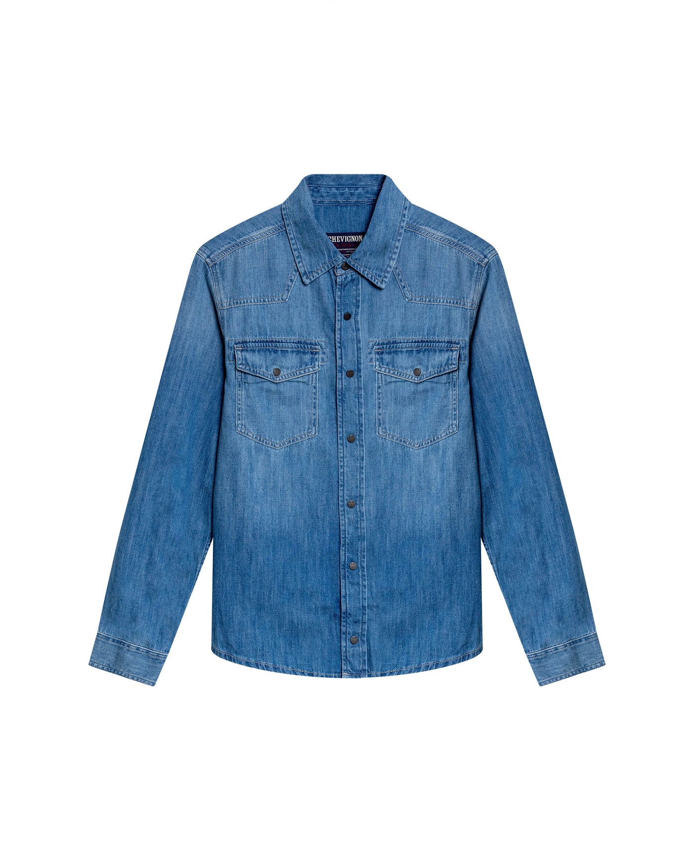 Men´s Slim Denim Shirt - Blue 63_312H000_AZU184140_4
